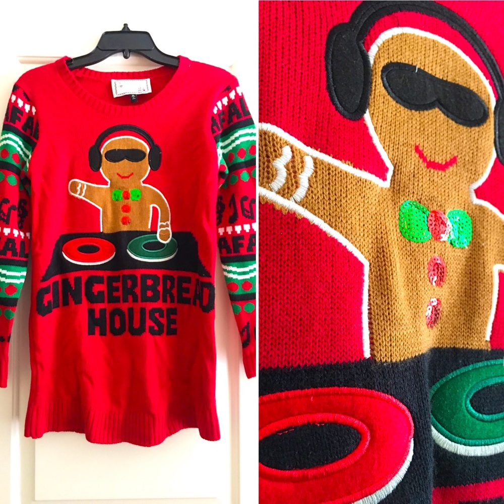 With Love Derek ❤️ Ugly Christmas Sweater Size M